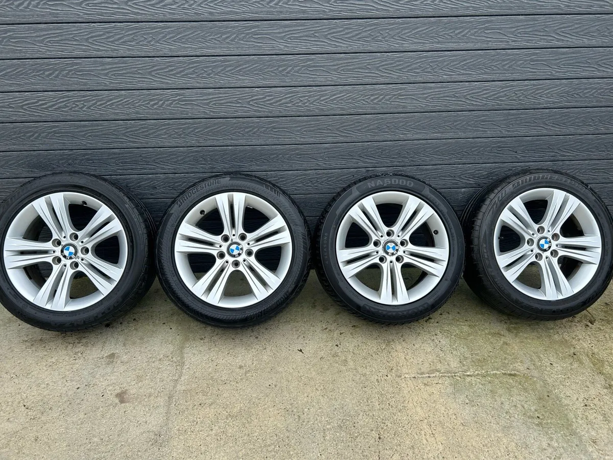 17” GENUINE BMW 3 SERIES ALLOY WHEELS & TYRES - Image 2