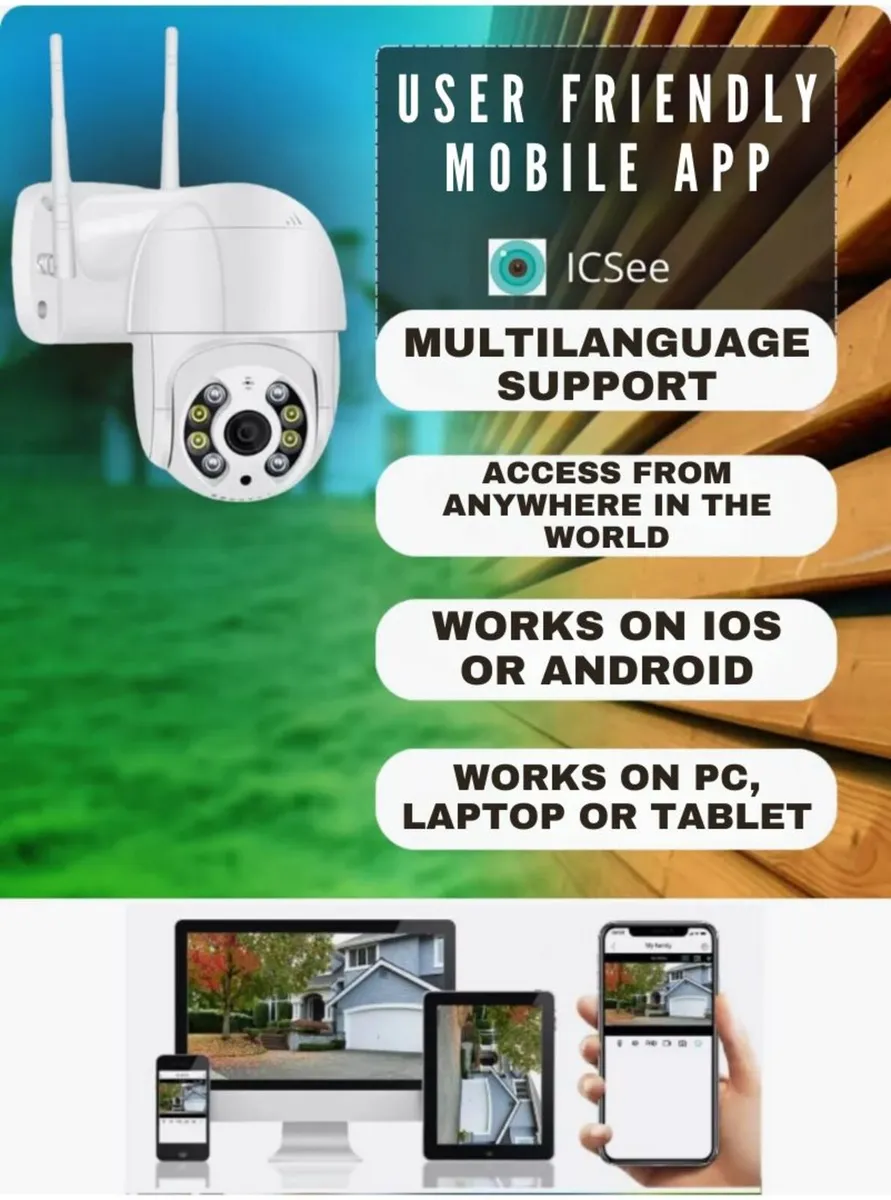 8MP WiFi CCTV Smart Camera For Home Farm Calving - Image 2