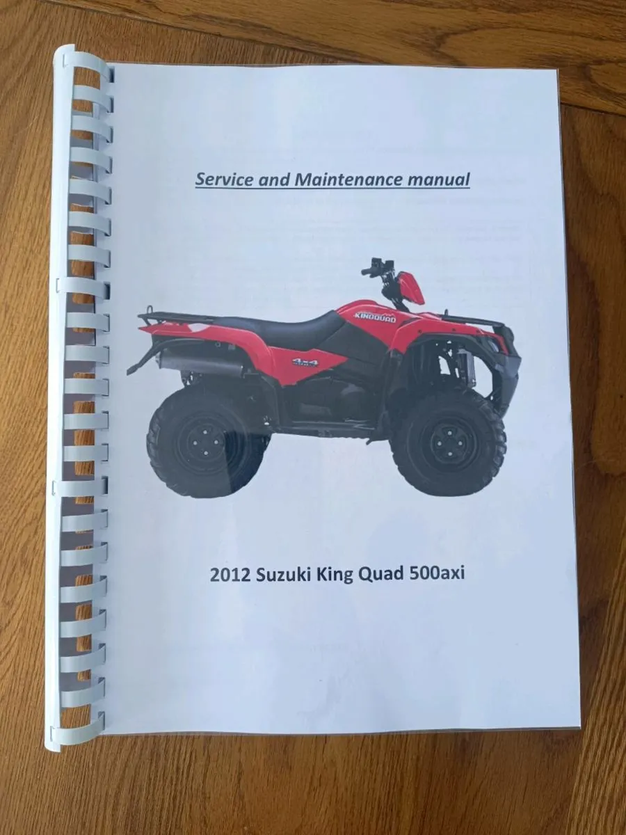 Suzuki Quad Service and Maintenance Manual - Image 1