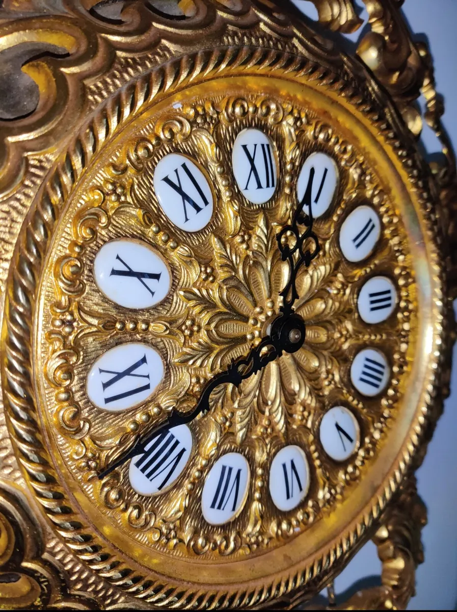 Antique Brass Wall clock - Image 4