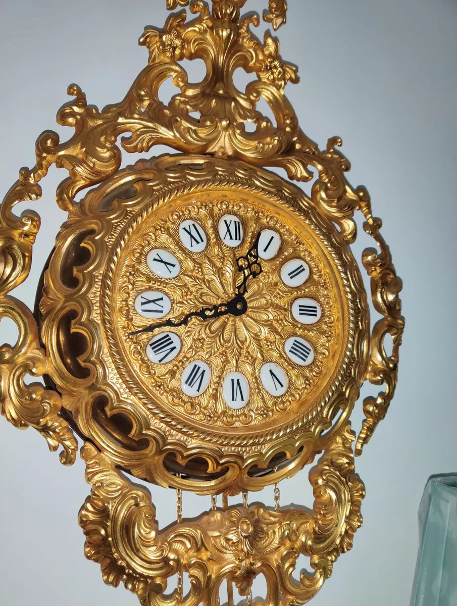 Antique Brass Wall clock - Image 3