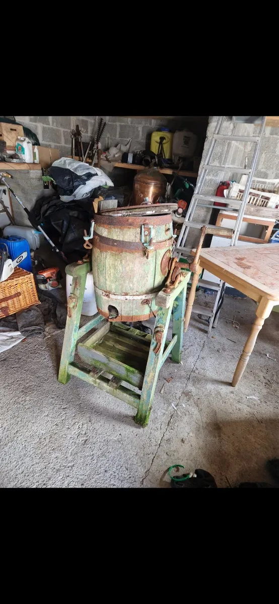 Vintage butter churn