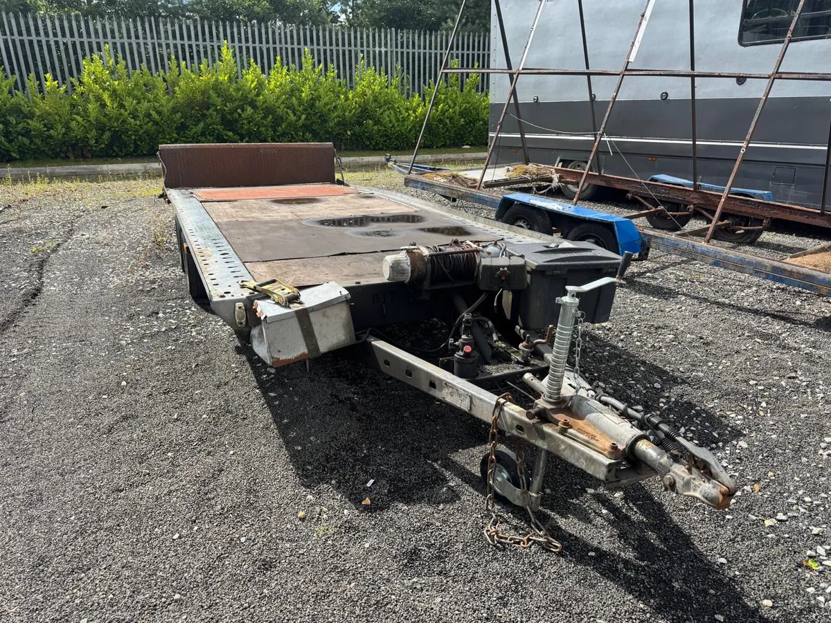 Tilt Bed Trailer and Wench - Image 3