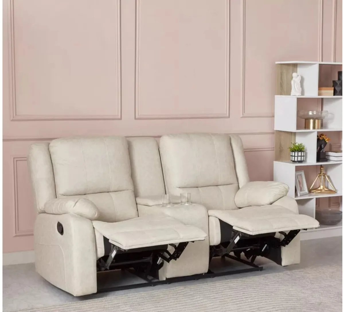 January Sale New 3+2 beige Recliner Sofas - Image 3