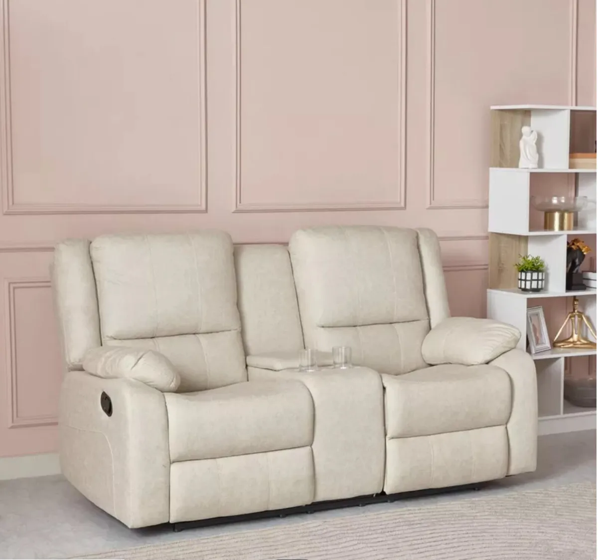 January Sale New 3+2 beige Recliner Sofas - Image 2