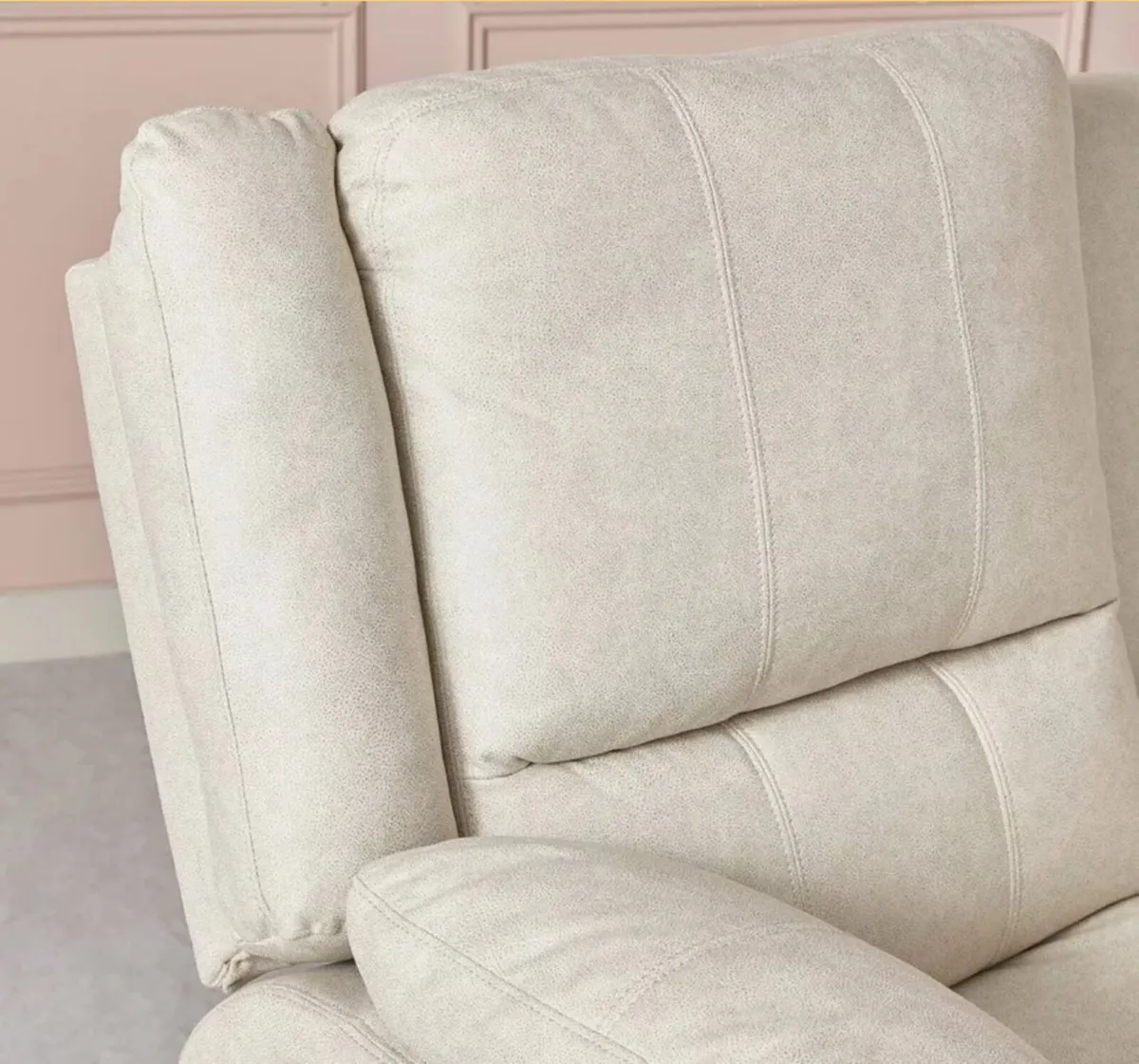 January Sale New 3+2 beige Recliner Sofas - Image 4