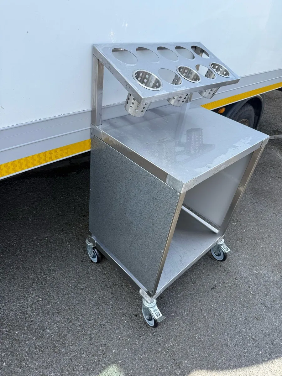 Stainless steel condiments stand - Image 2