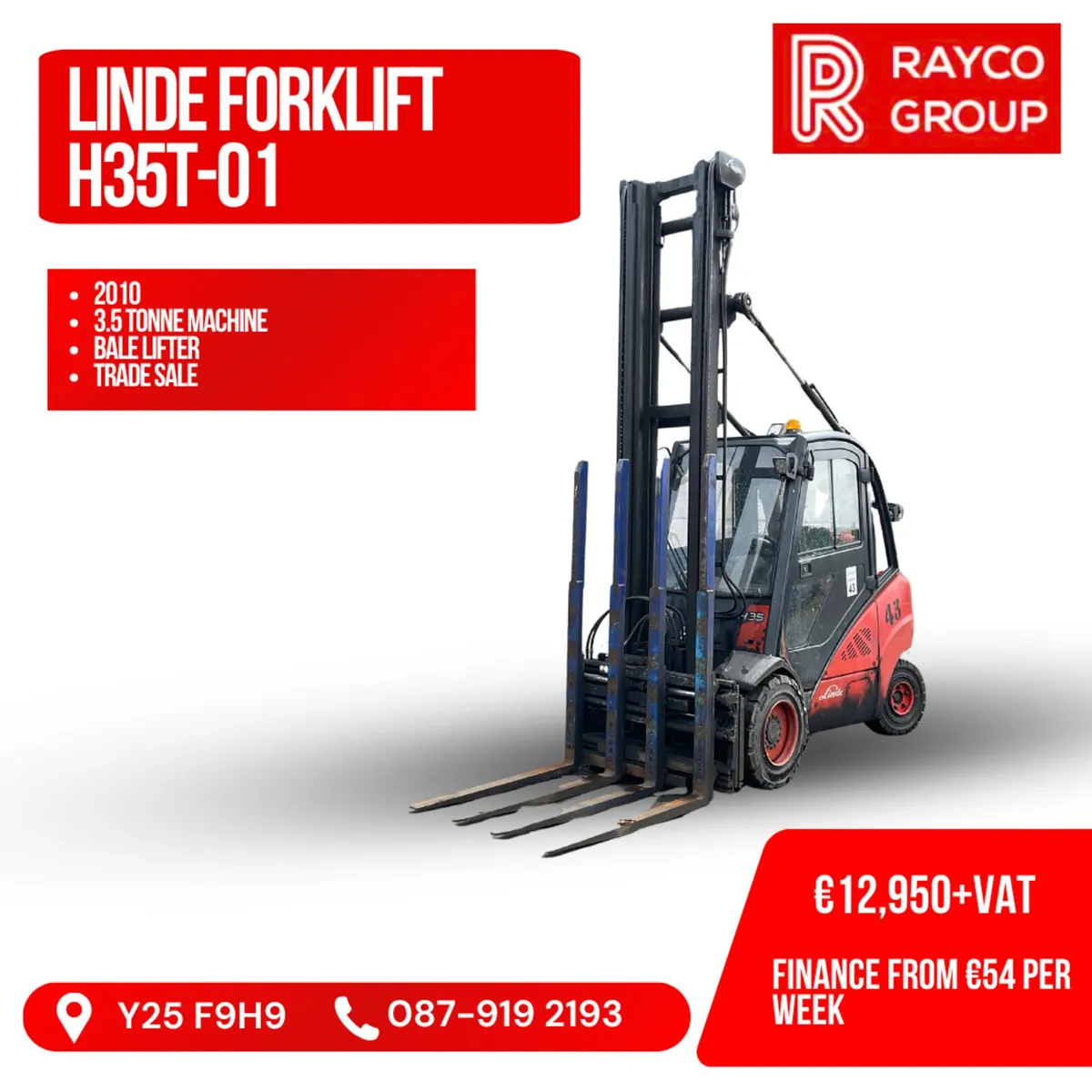 2010 3.5 Ton LINDE Forklift - Image 1