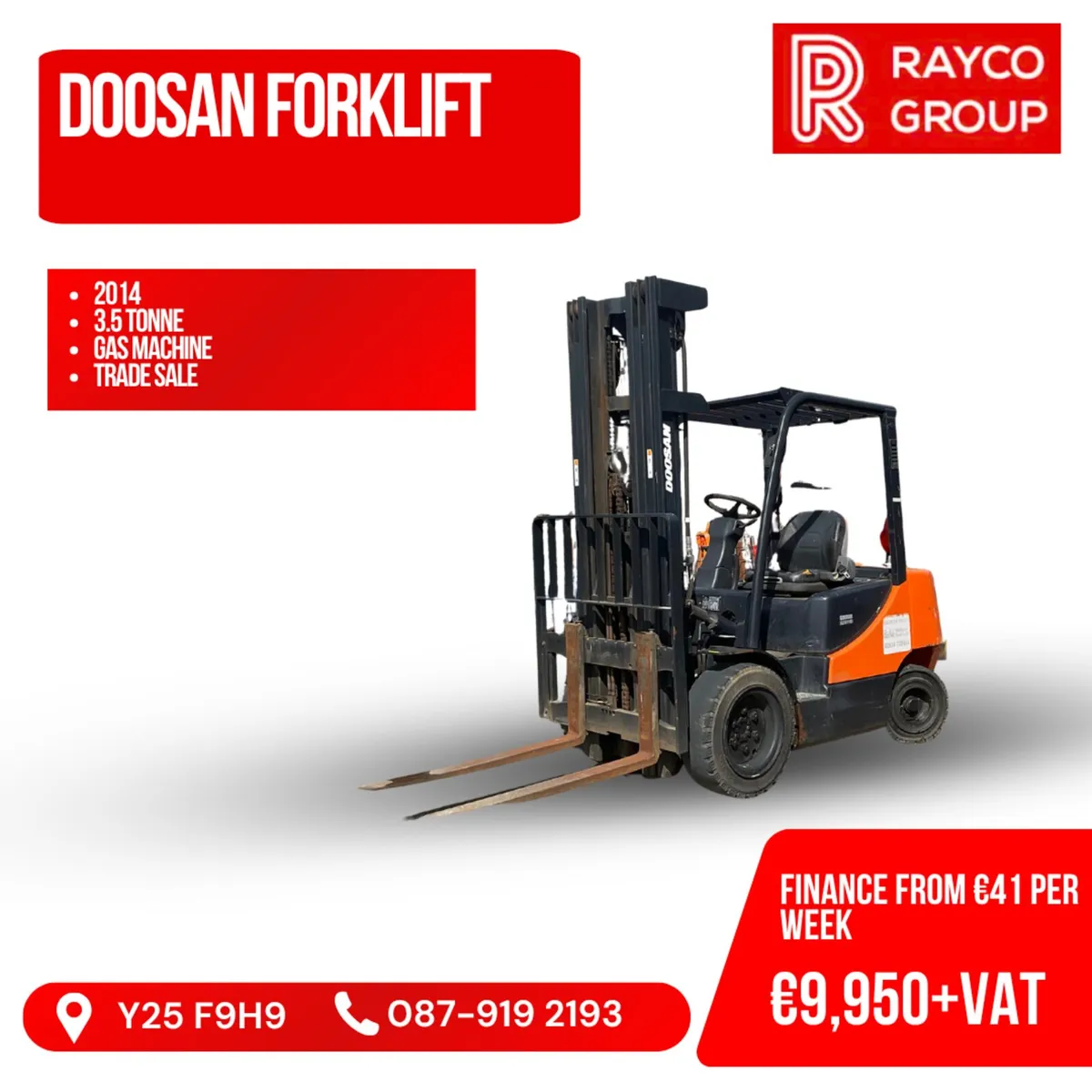 2014 3.5 Ton Doosan Forklift - Image 1