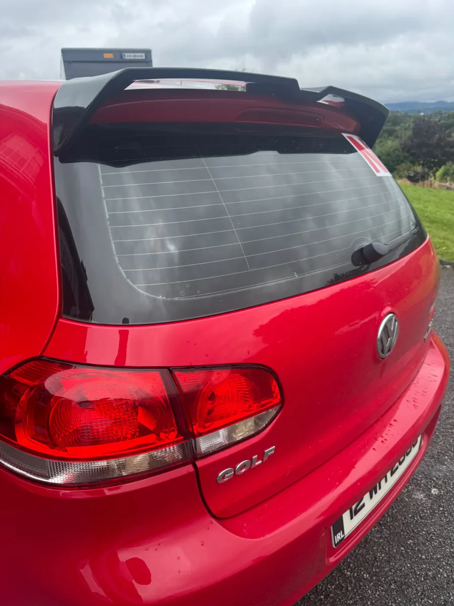 Mk6 golf high spoiler gloss black