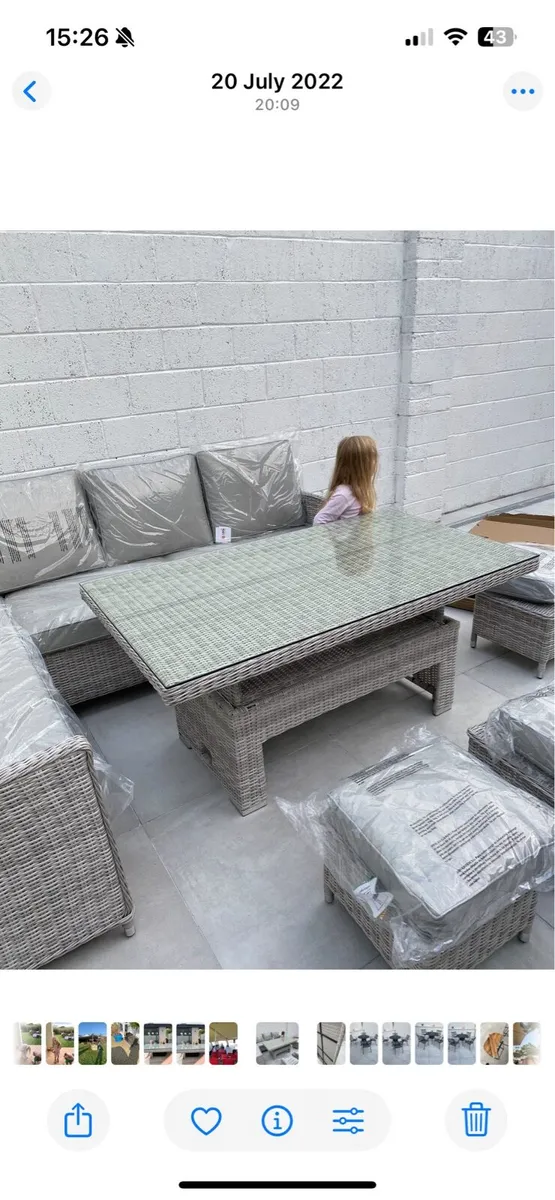Garden dining set - Image 1