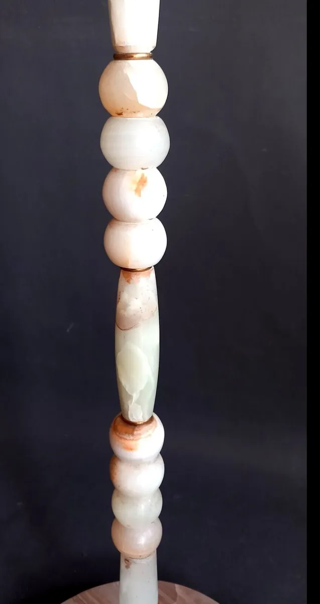 Stunning Marble onyx vintage floor lamp - Image 3