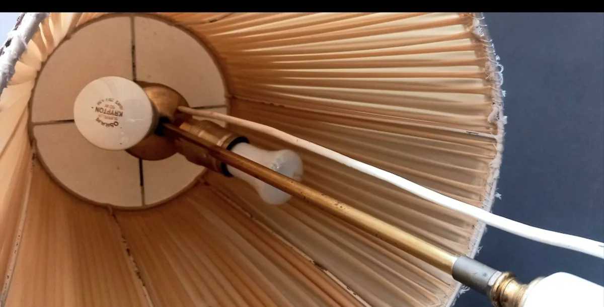 Stunning Marble onyx vintage floor lamp - Image 4