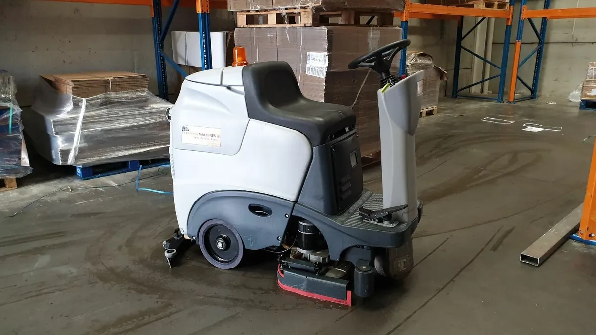 Reconditioned Nilfisk BR601 Ride-On Scrubber Dr - Image 1