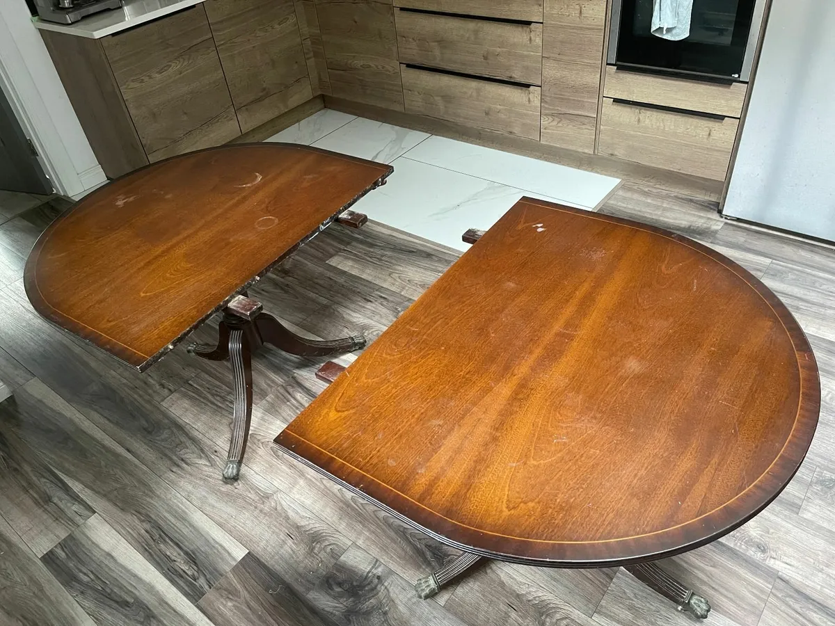 Vintage Wooden Dining Table - Image 2