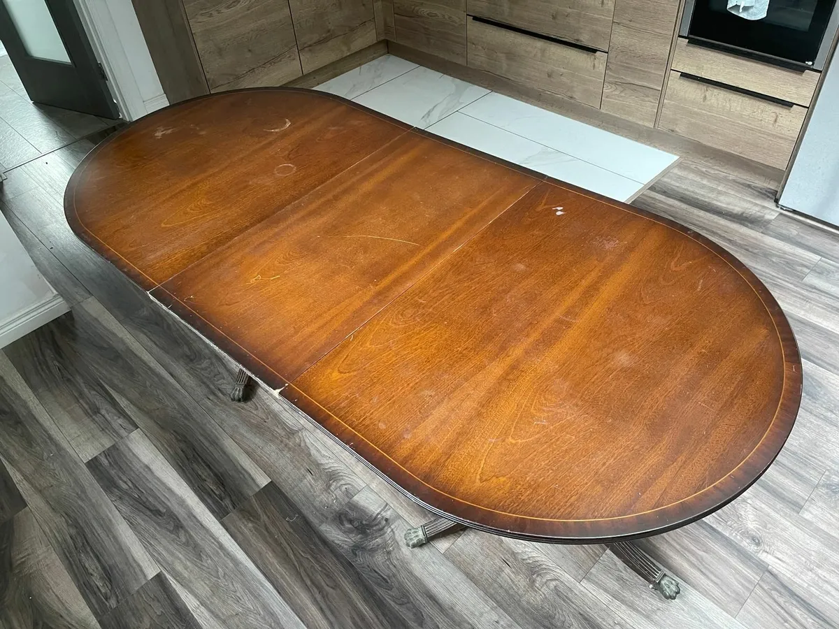 Vintage Wooden Dining Table - Image 3