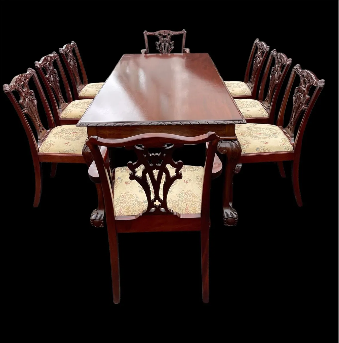 Irish mahogany dining / boardroom suite - Image 4