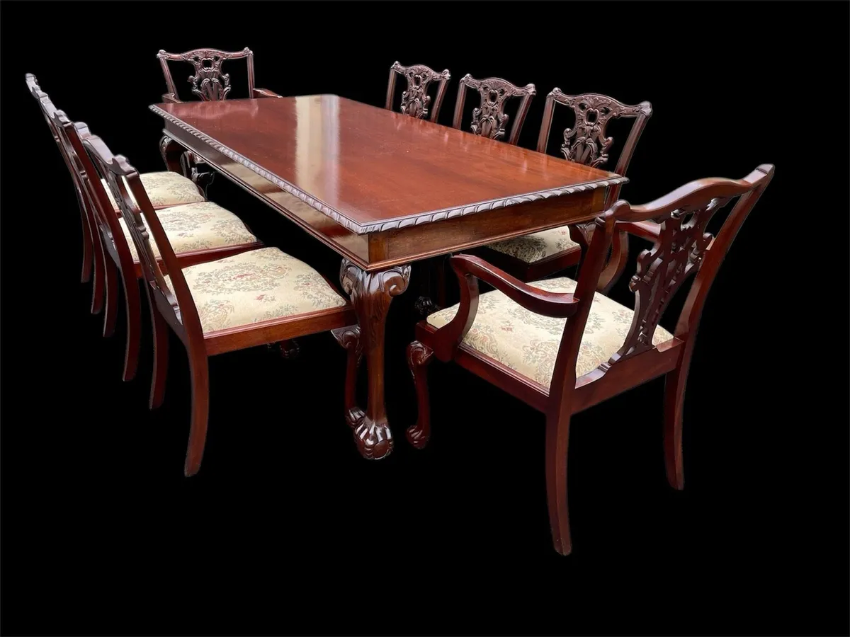 Irish mahogany dining / boardroom suite - Image 2