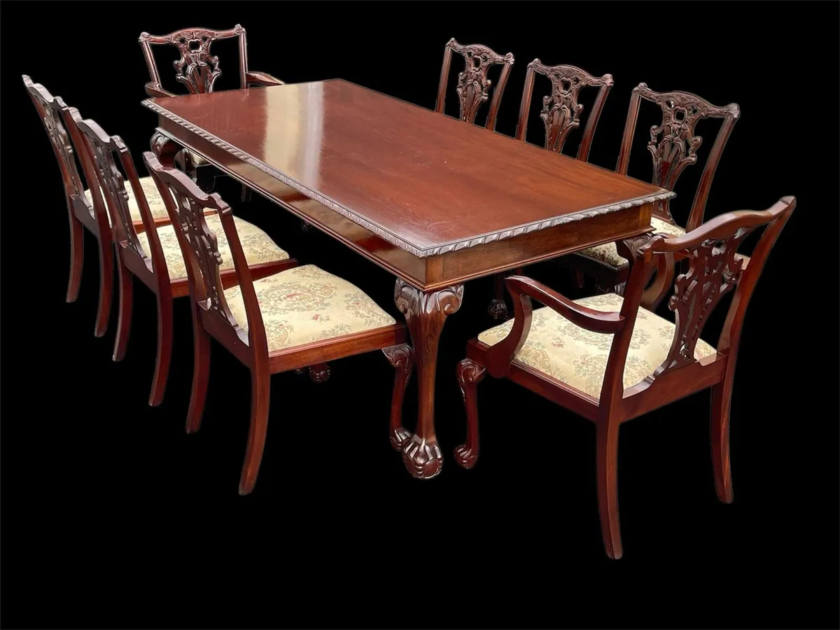 Irish mahogany dining / boardroom suite - Image 3