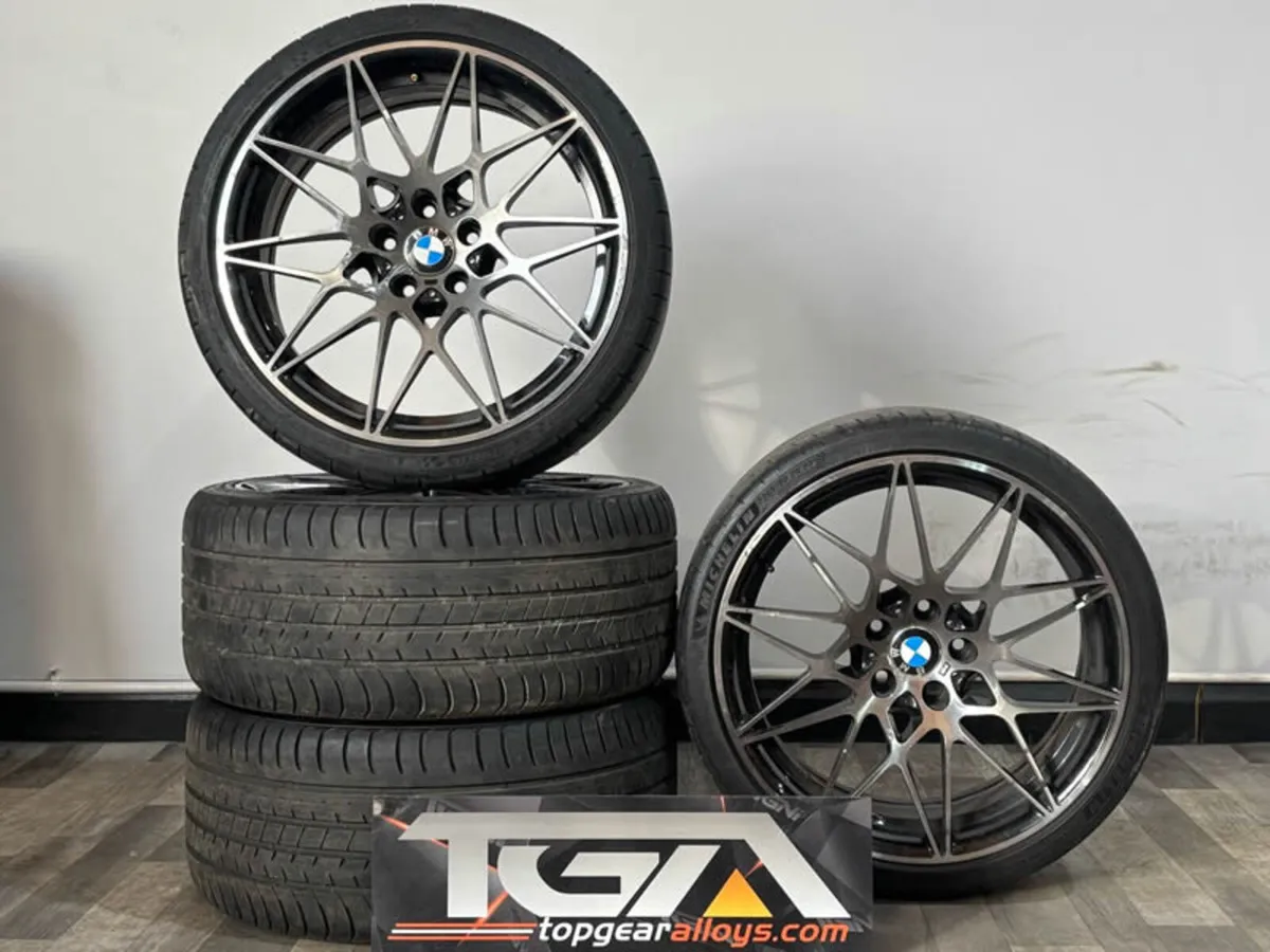 20" GENUINE BMW 666M ALLOY WHEELS & TYRES 8090193B - Image 1