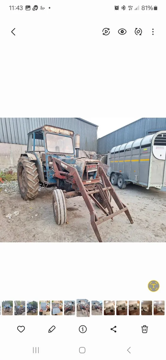 Ford 4000 suit vintage restoration.wit loader - Image 2