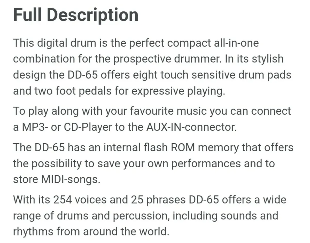 Yamaha DD65 Digital Drum Kit - Image 4
