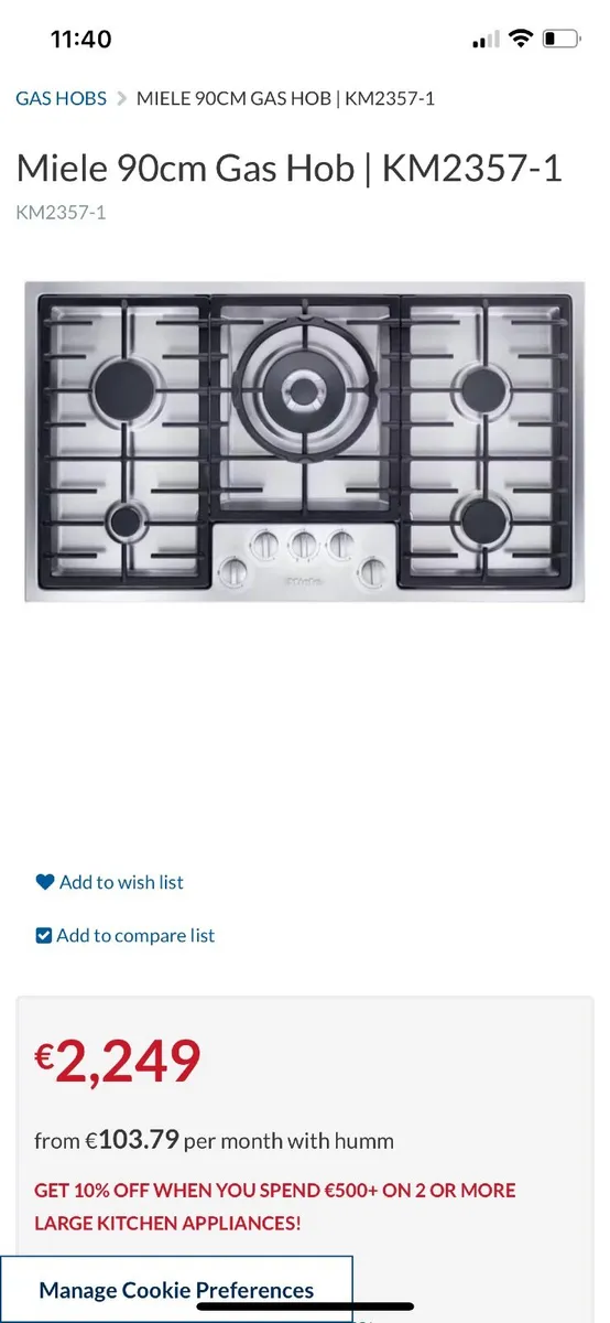 New Gas hob - Image 3