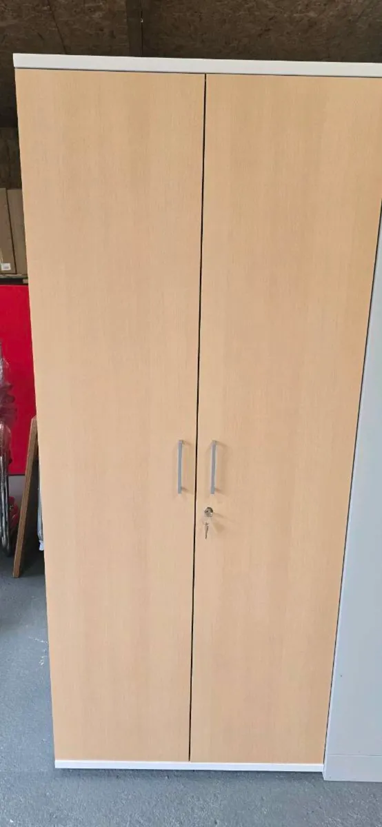 Clearance White and Beech storage cabinets New. - Image 2