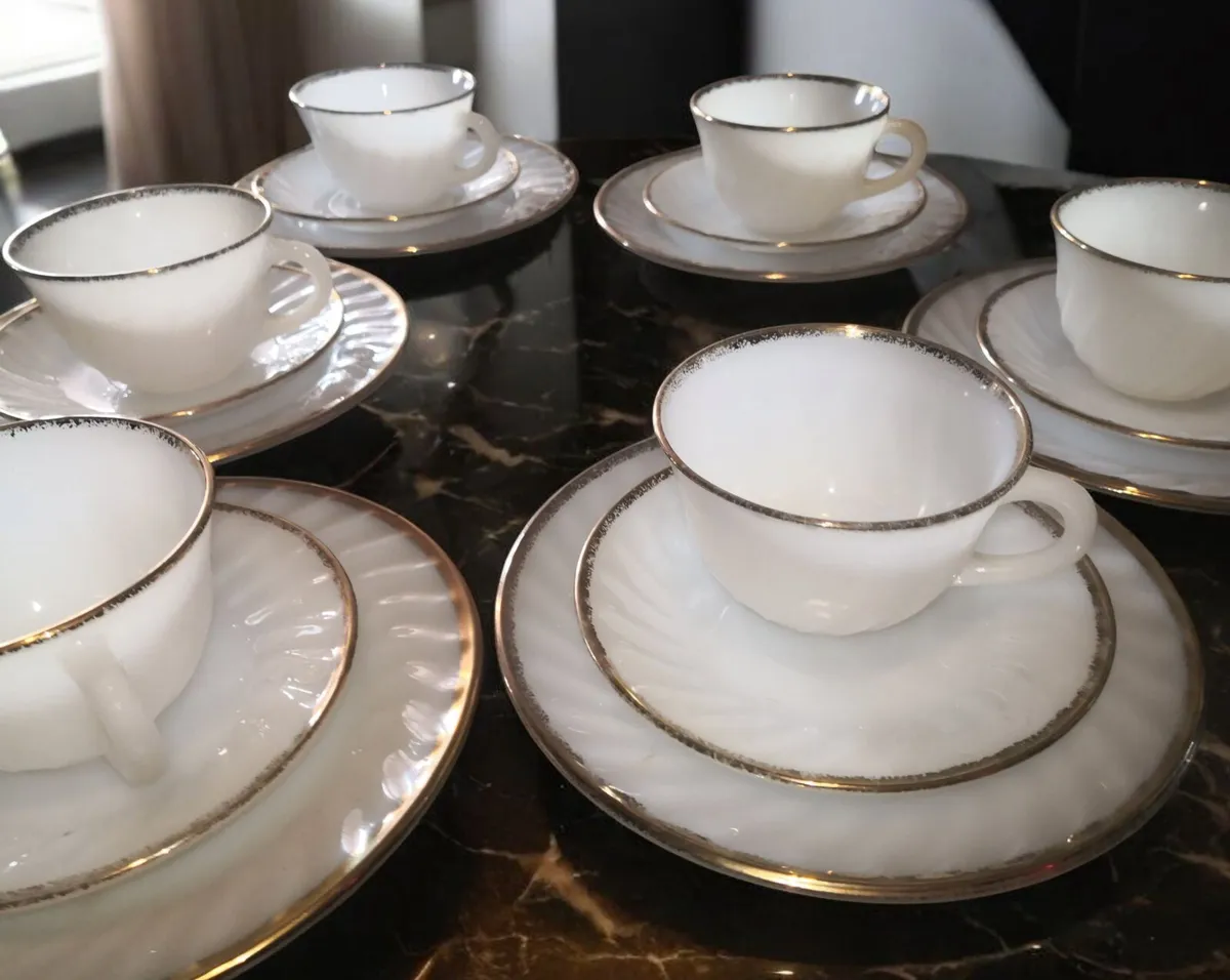 Vintage Fire king USA teaset - Image 1