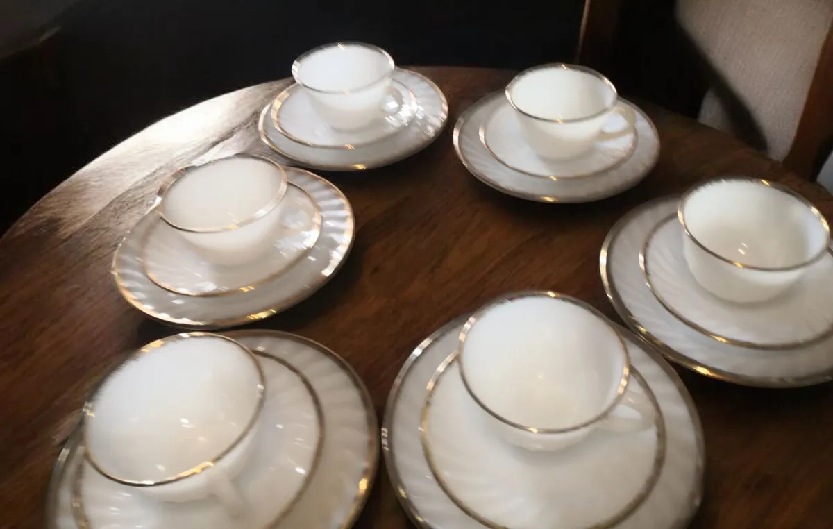 Vintage Fire king USA teaset - Image 2