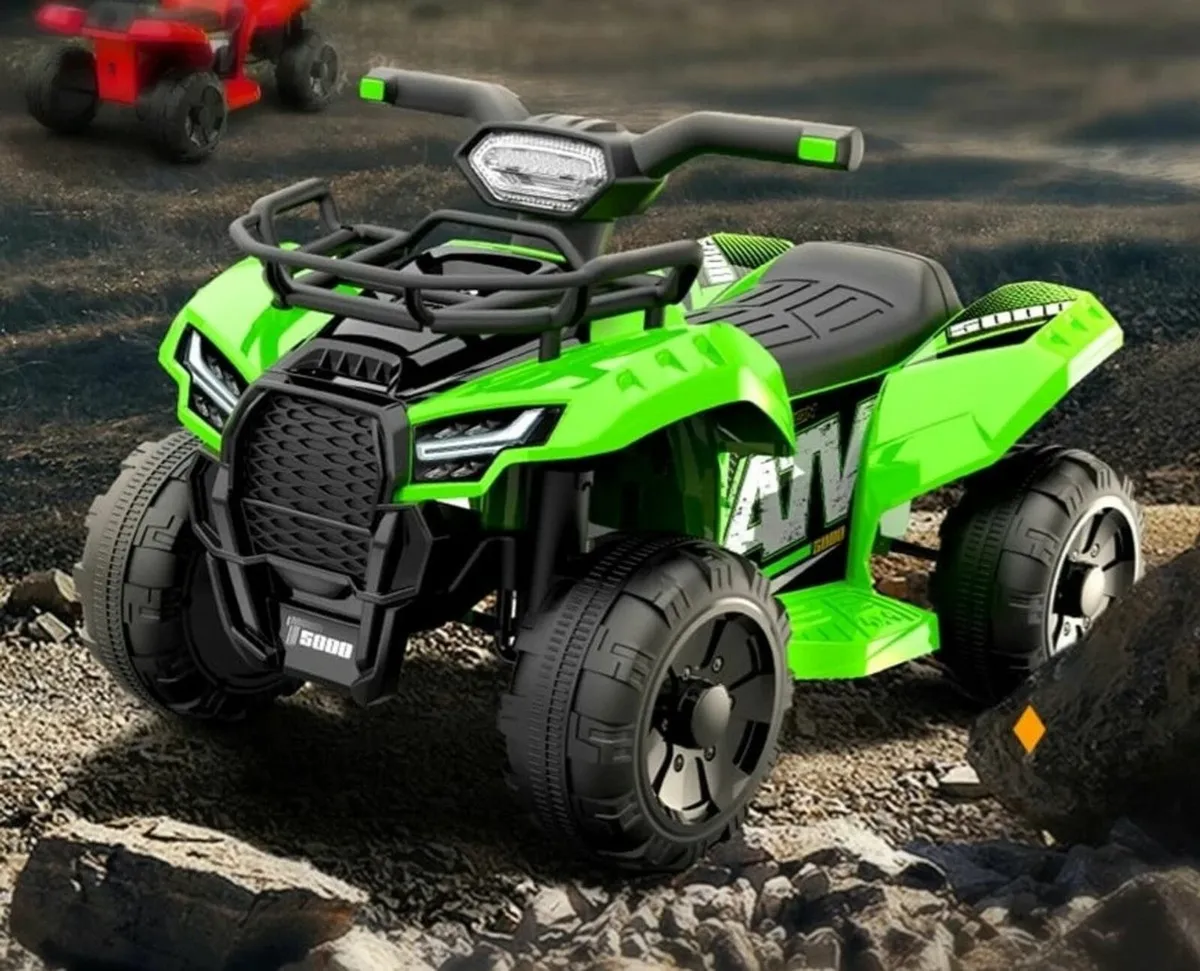 JS Champion 6V Electric Ride On Quad Green