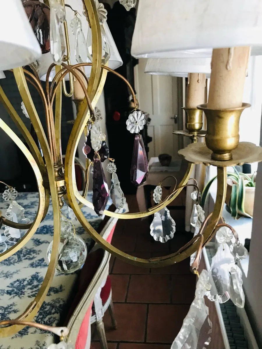 Antique French chandelier - Image 3