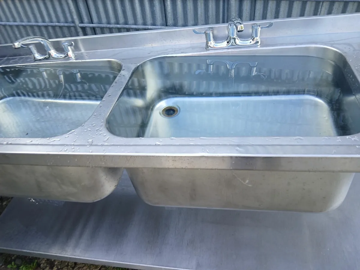 Commercial stainless steel cabbinet sink unit - Image 3
