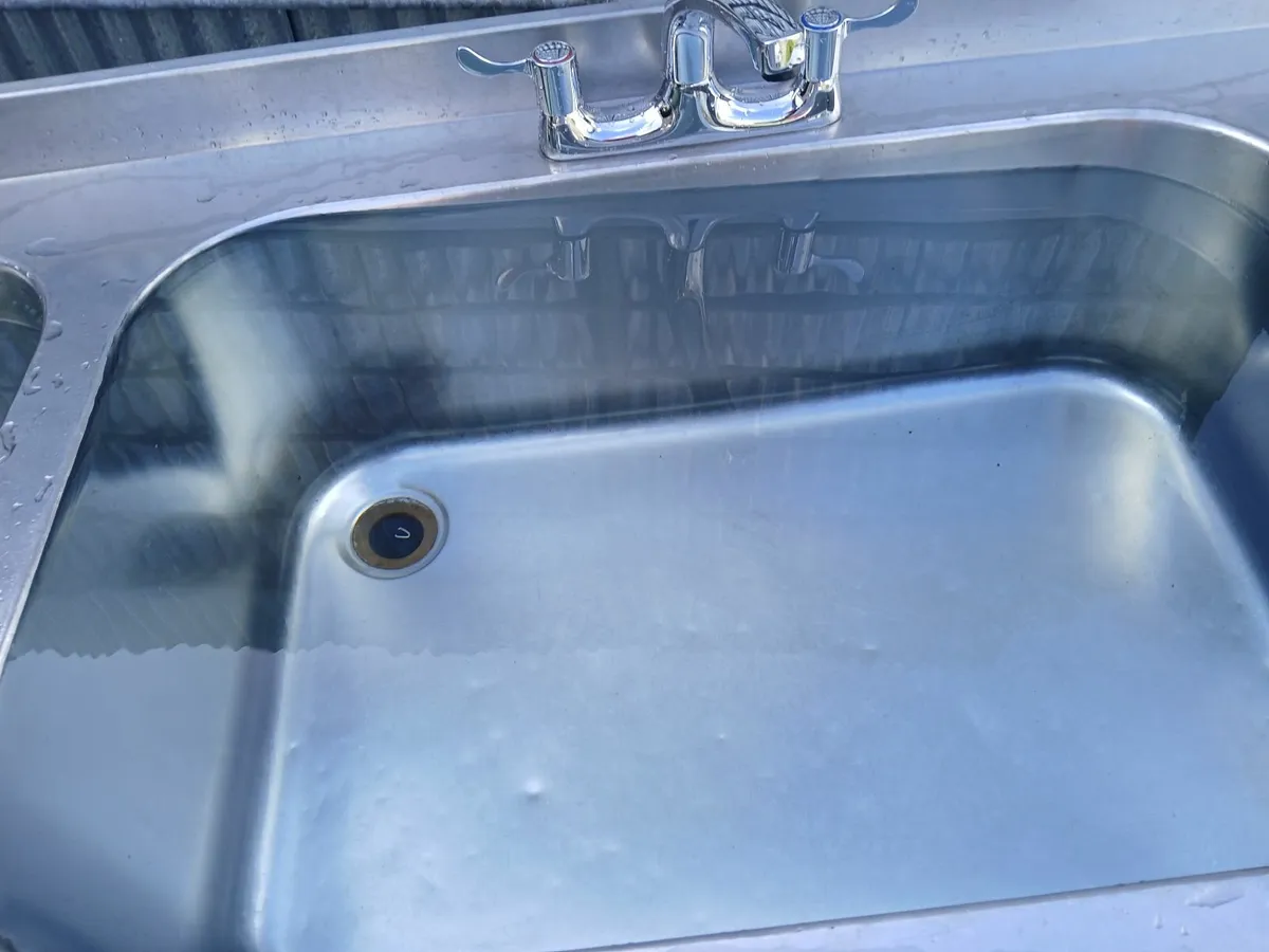 Commercial stainless steel cabbinet sink unit - Image 4