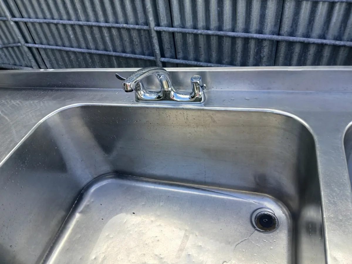 Commercial stainless steel cabbinet sink unit - Image 2