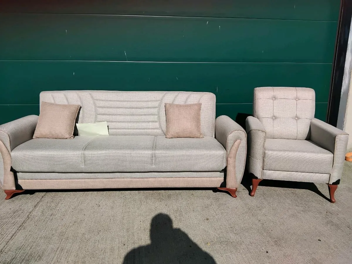 Sofa bed and chair - Image 4