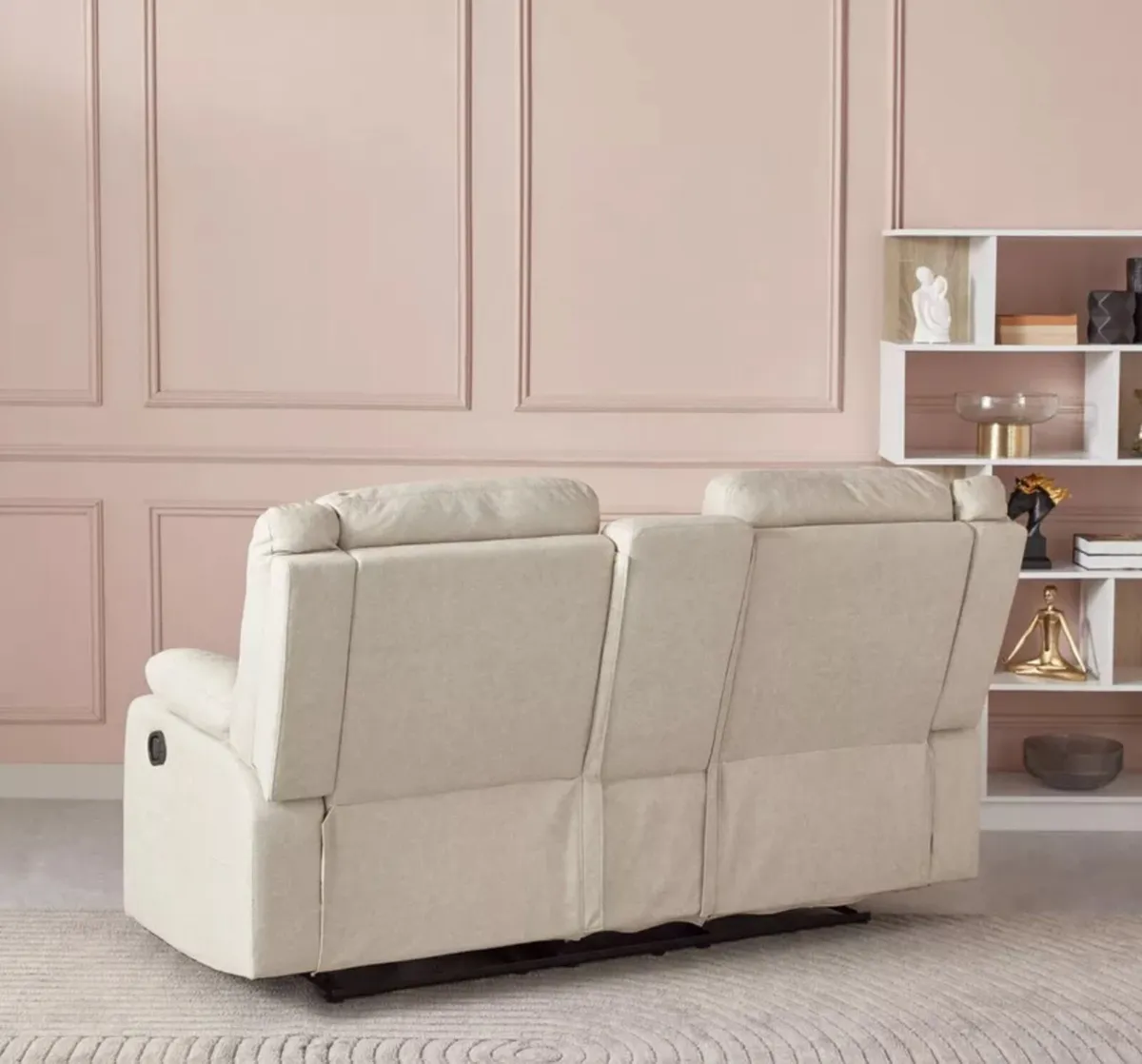 January Sale 3+2 Beige Larson Sofa Recliner Sofas - Image 3