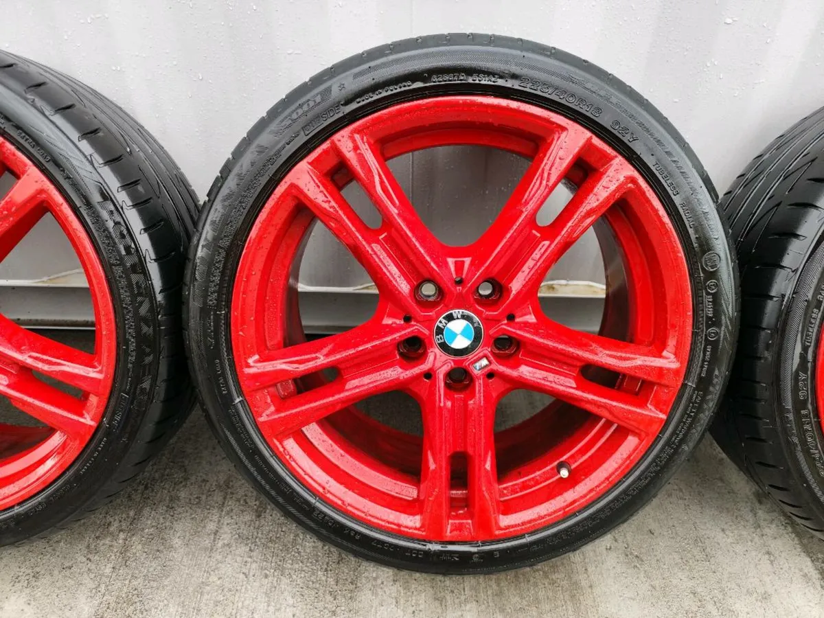 18" BMW M-sport alloys with rft tyres. 5x112 - Image 3