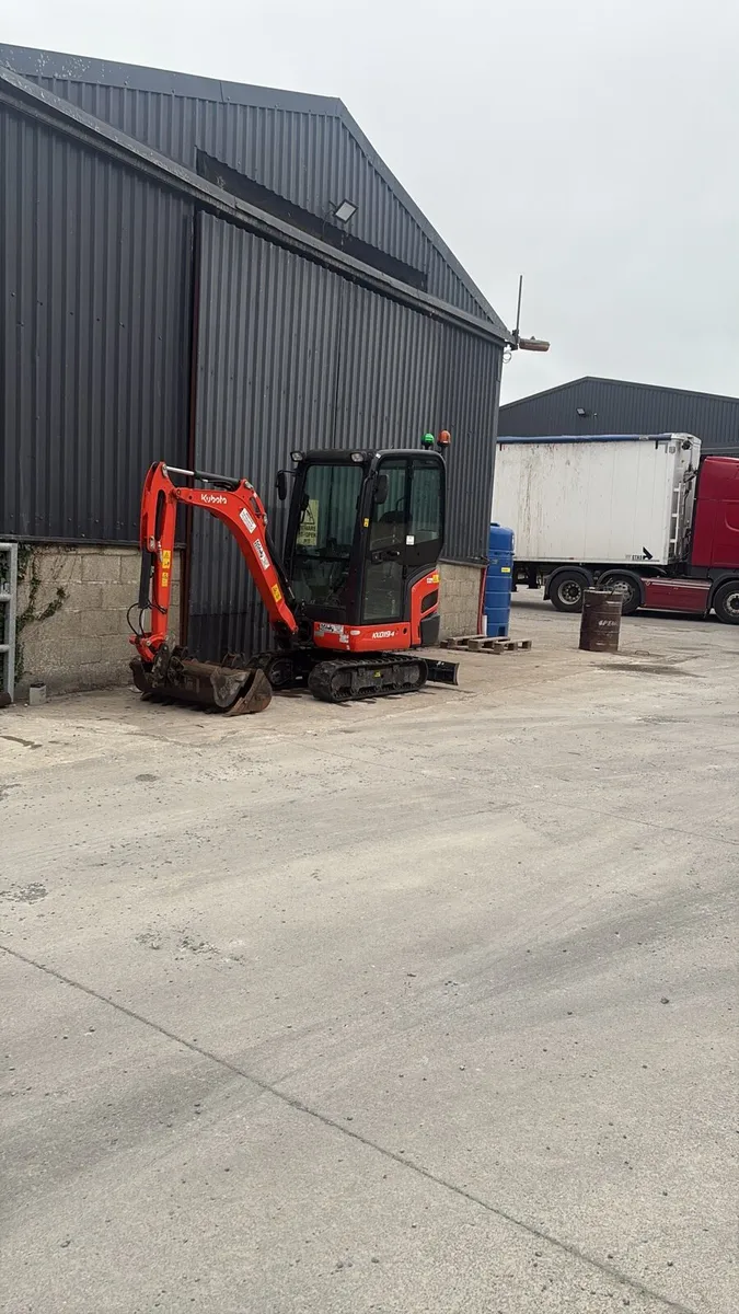 Mini digger hire/ cheery piker - Image 3
