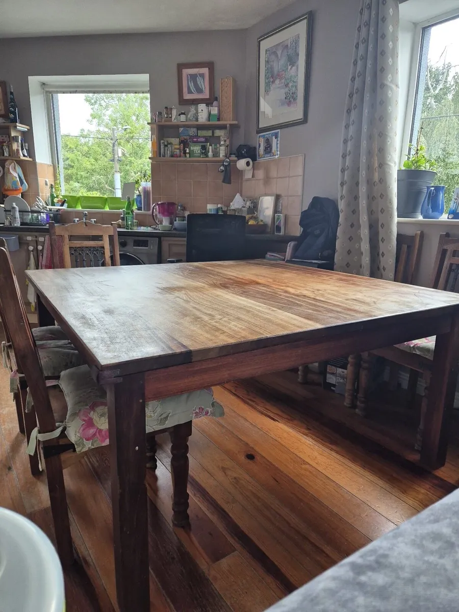 Dining table 8 chairs - Image 1