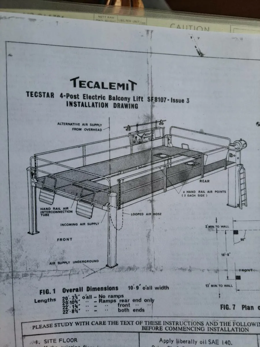 4 post 3 ton car lift - Image 2