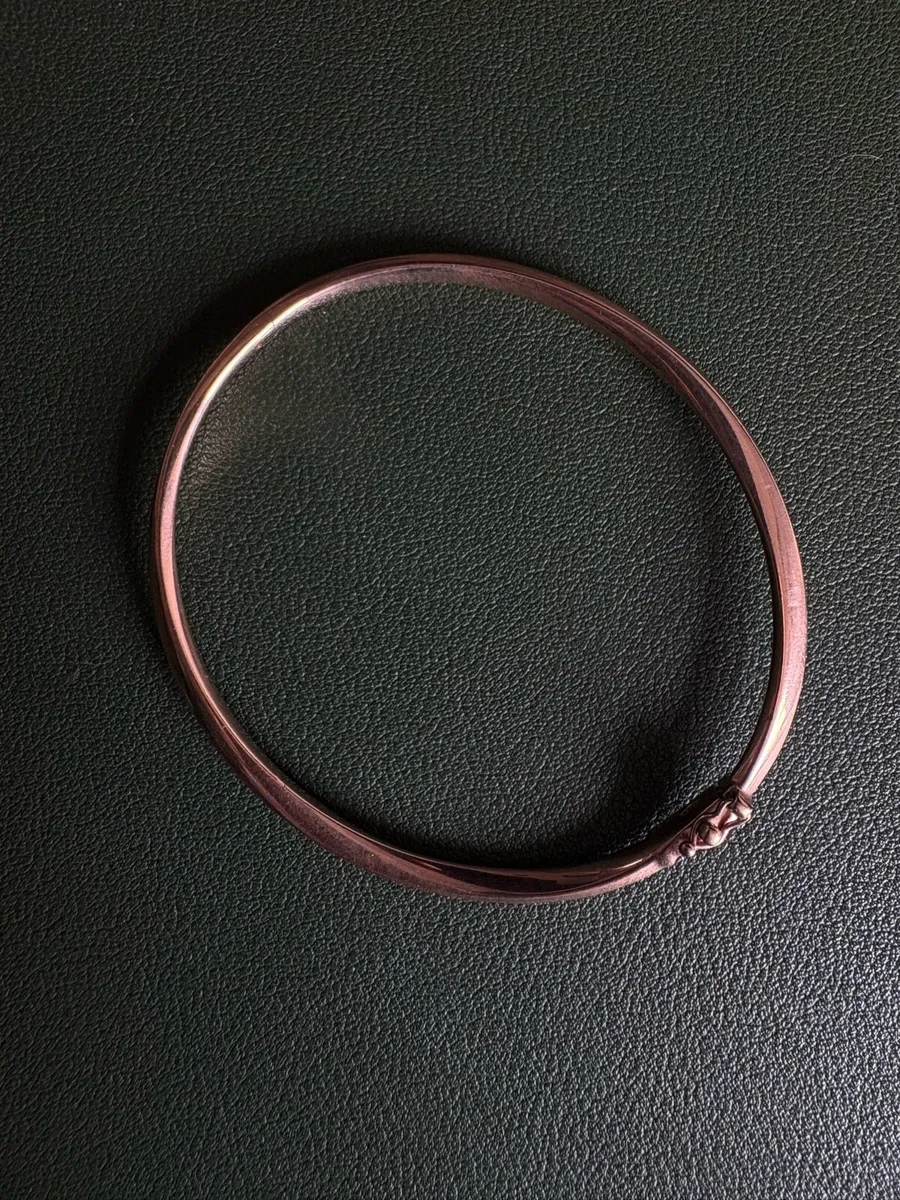 Rose 9ct Gold Bangle - Image 3