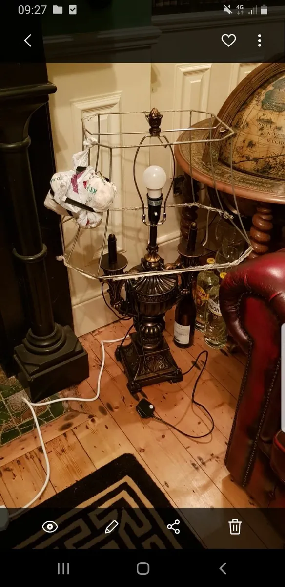 2 large heavy reproduction lamps - Image 2