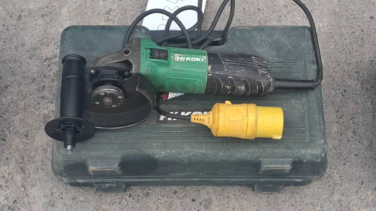 Hikoki 110 Volt Angle Grinder - Image 1
