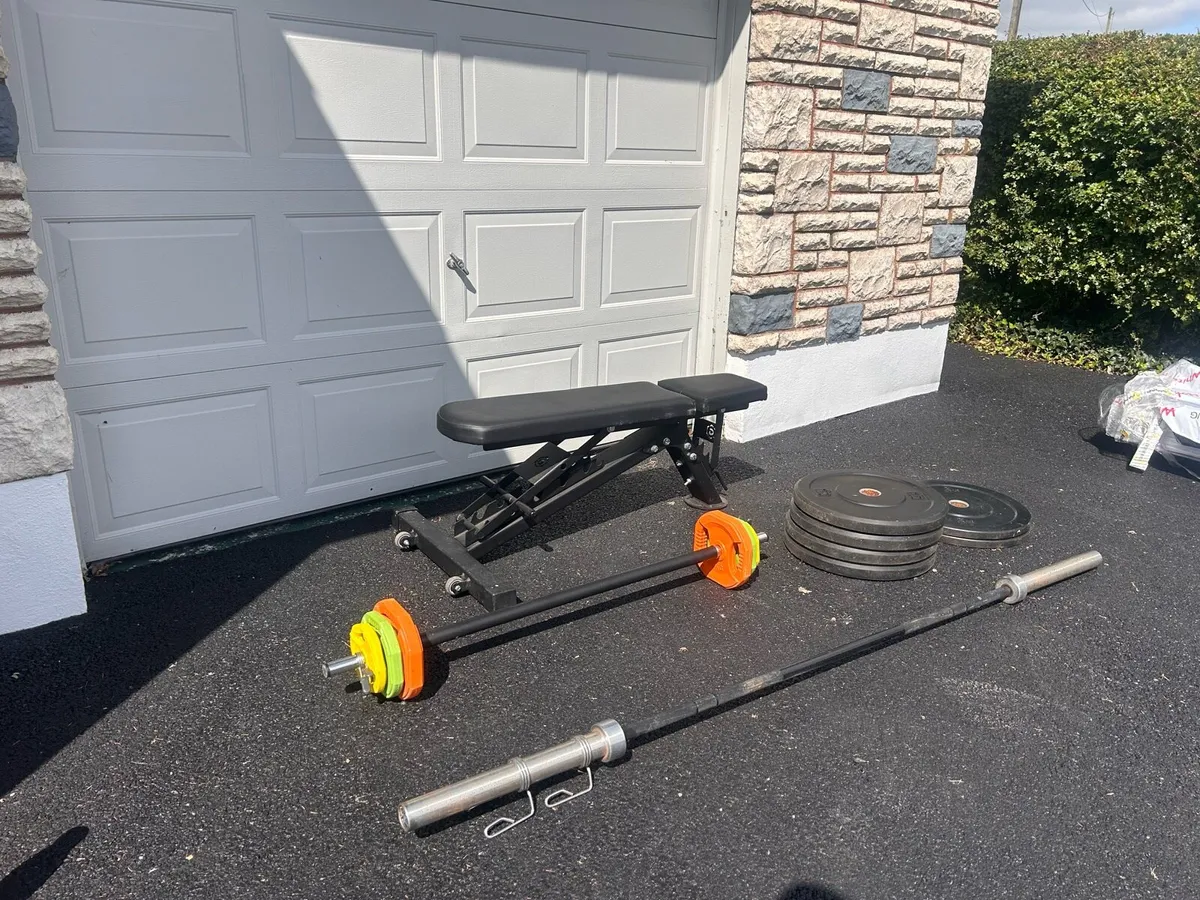 Weights Bench and Weights - Image 1