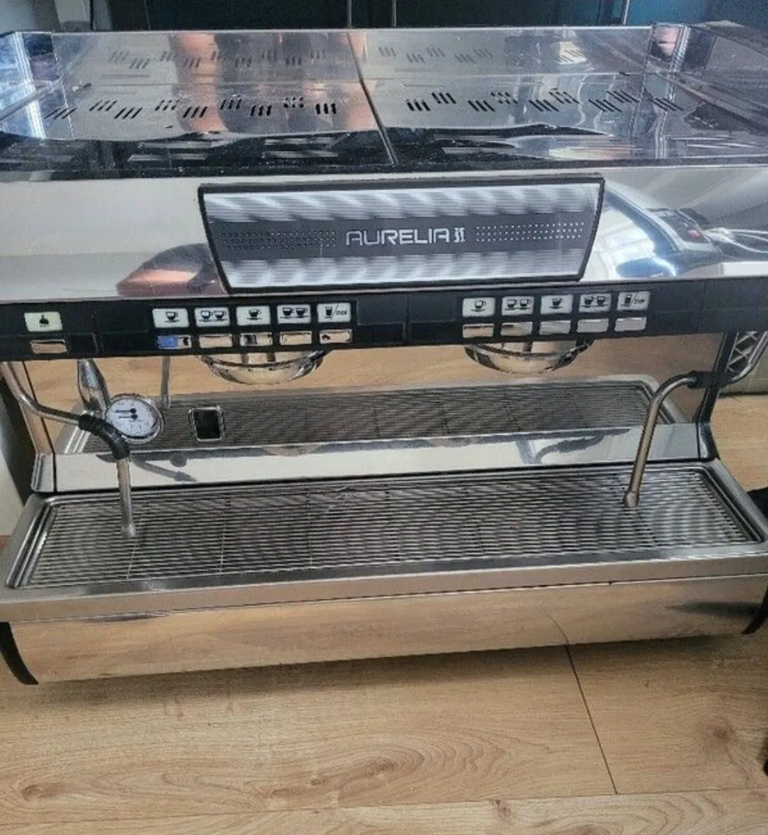 Commercial Coffee Machine with Grinder and Boiler - Image 1