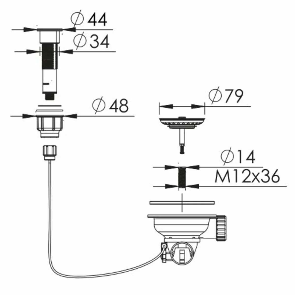 Undermount Stainless Kitchen Sink 54cm - Image 3