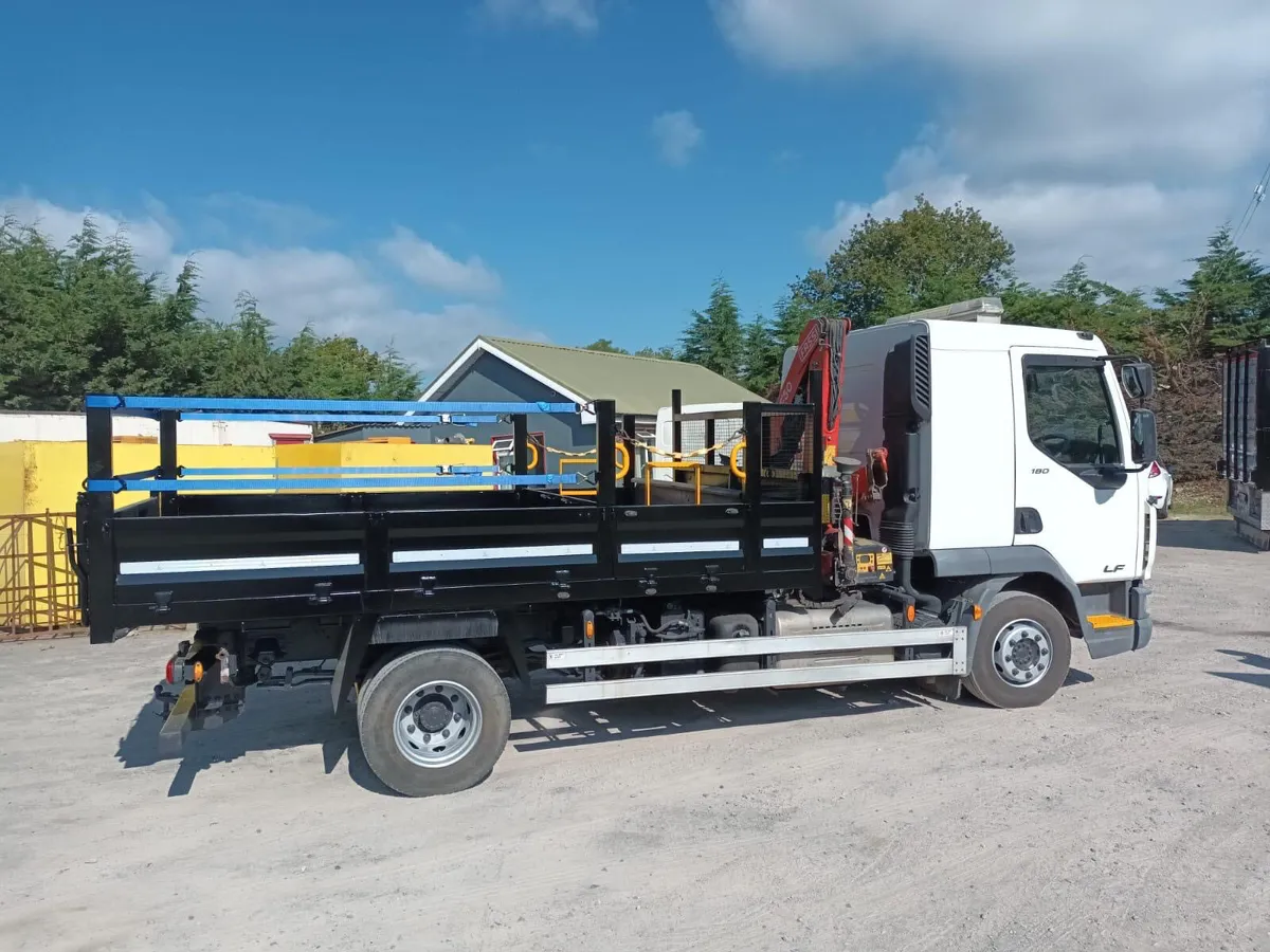 Daf 45/160 12 &10Ton tipper crane fassi f50 piped - Image 4