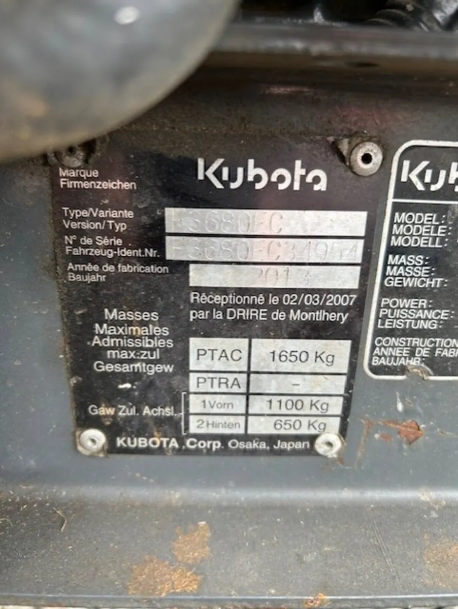 kubota F36-80   mower - Image 3