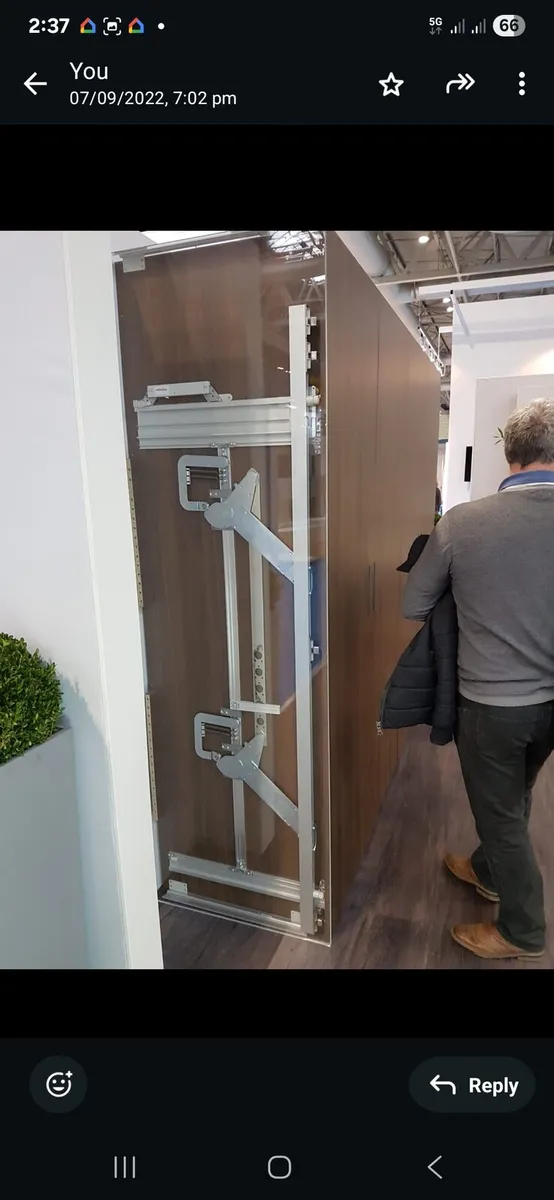 SALICE Kitchen Twin 100cm Pocket Door System - Image 1